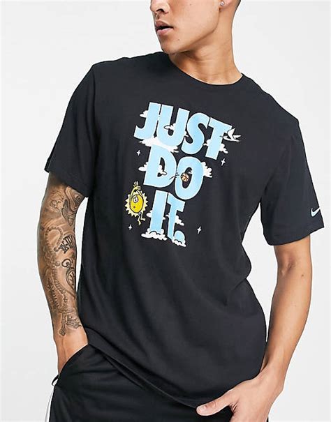 nike just do it schwarzes t-shirt mit logo|Amazon.com: Nike Just Do It T.